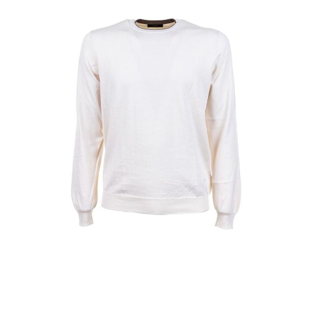 FAY Men's Fine-Knit Crew Neck Long Sleeve Sweater Men BROWN Sweaters & Cardigans